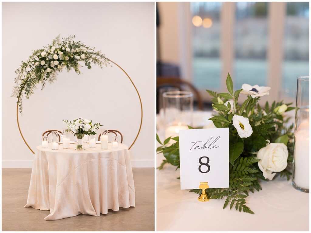 Winter Wedding Table Decor | The Upchurch Wedding | NC Wedding Photographer | Raleigh Wedding Photographer