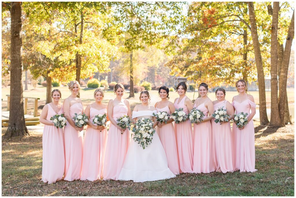 Wedding party, bridesmaids, wedding color inspiration, Sarah Hinckley Wedding Photographer, fall wedding venues