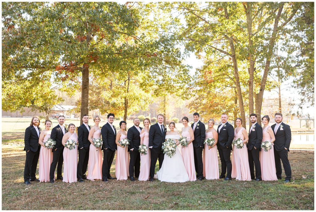 Wedding party inspiration, wedding floral, fall wedding, Sarah Hinckley Photography, NC wedding venues