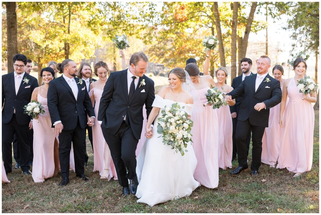 Wedding party, groomsmen, bridesmaids, wedding color inspiration, Sarah Hinckley Wedding Photographer, NC wedding venues