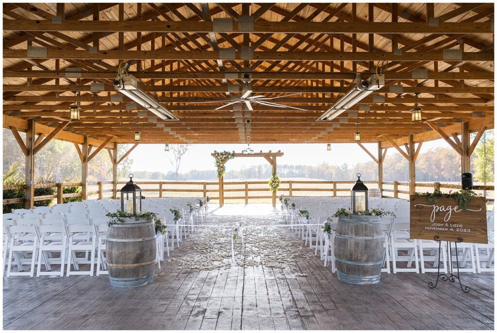 Outdoor wedding venue, fall wedding, NC wedding venue, NC wedding photographer, Sarah Hinckley Photography