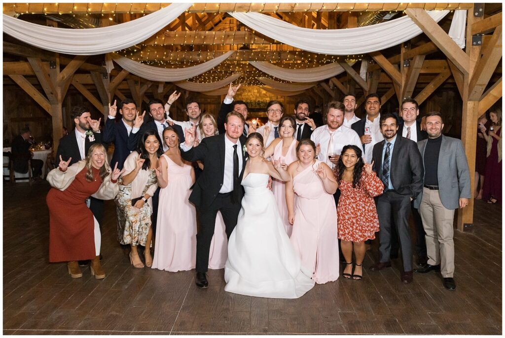 Wedding reception, The Farmstead wedding venue, Raleigh wedding photographer, Sarah Hinckley Photography