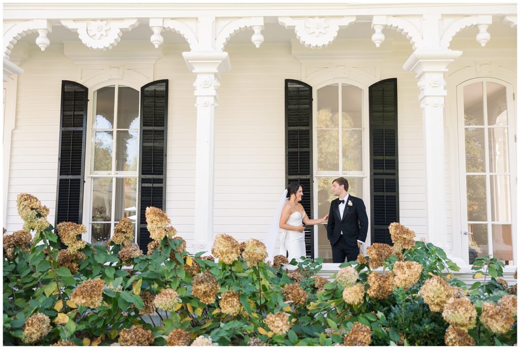 Bride and Groom First Look | Merrimon-Wynne Wedding | Raleigh NC Wedding Photographer 