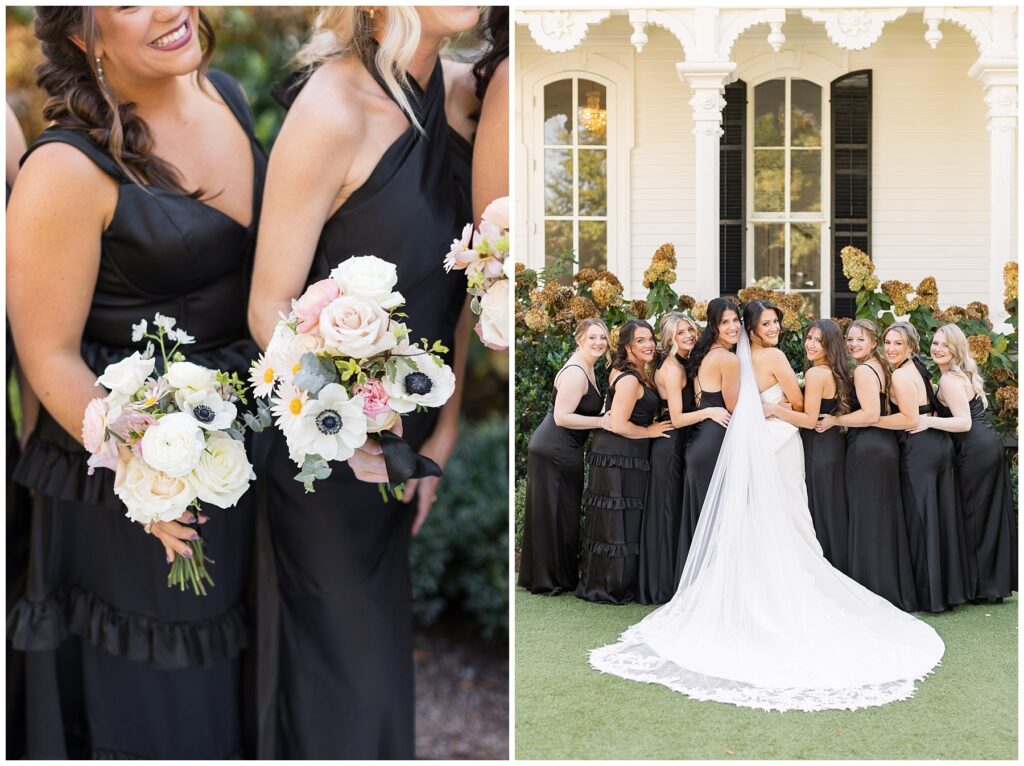 Bridesmaid Dress Inspiration | Bridesmaid Bouquet Inspo | Merrimon-Wynne Wedding | Raleigh NC Wedding Photographer 