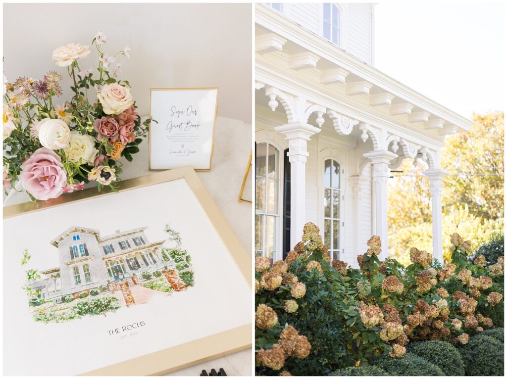 Wedding Venue Watercolor | Merrimon-Wynne Wedding | Raleigh NC Wedding Photographer 