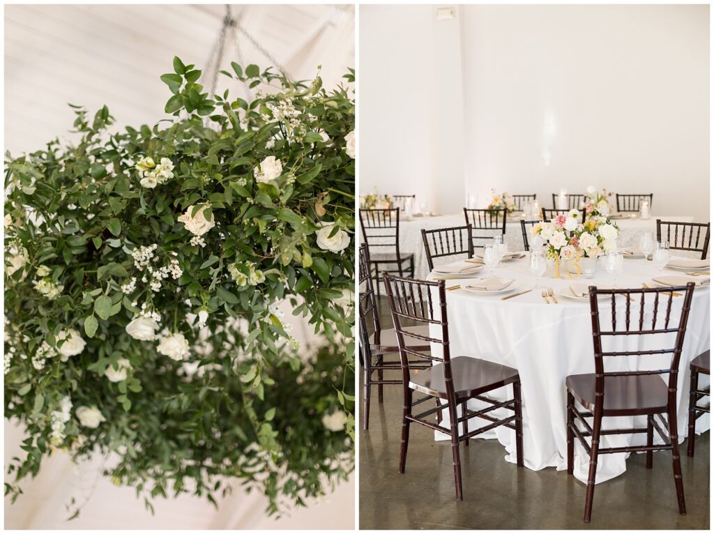 Wedding Venue Table Decor | Merrimon-Wynne Wedding | Raleigh NC Wedding Photographer 