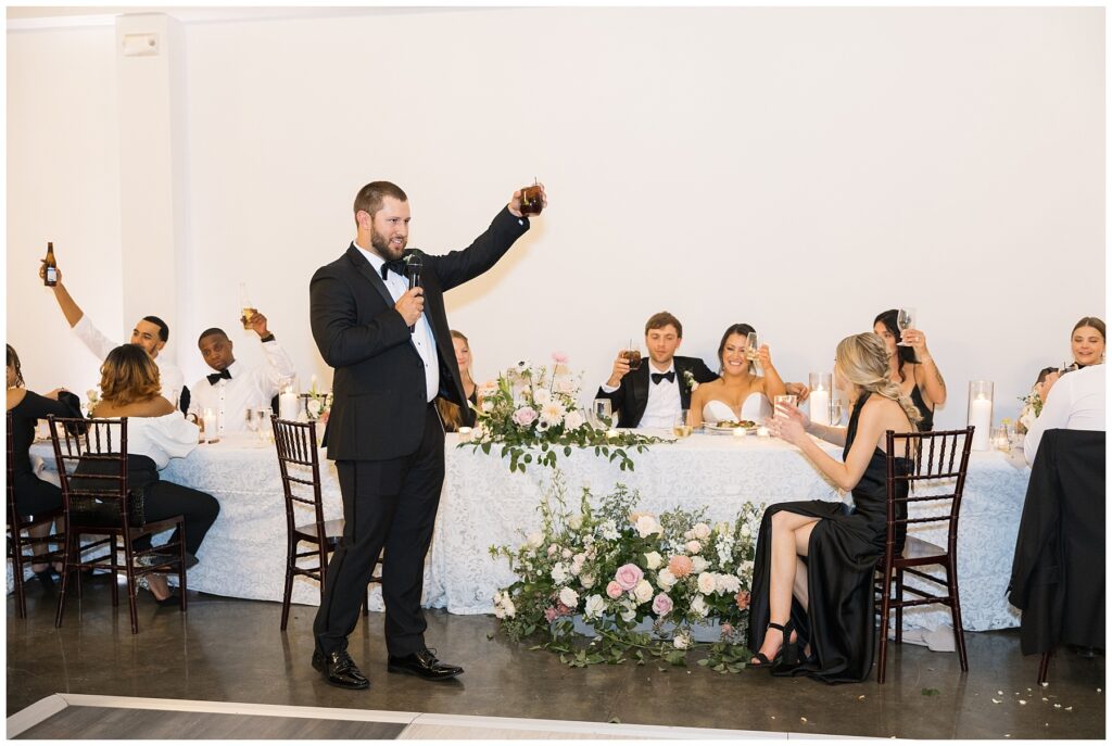 Wedding Toast | Merrimon-Wynne Wedding | Raleigh NC Wedding Photographer 