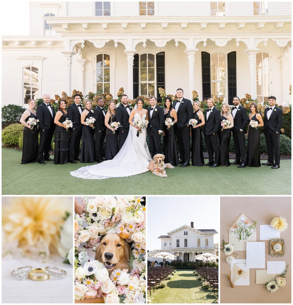Classic and Timeless Wedding | Golden Retriever Wedding Inspo | Merrimon-Wynne Wedding | Raleigh NC Wedding Photographer 