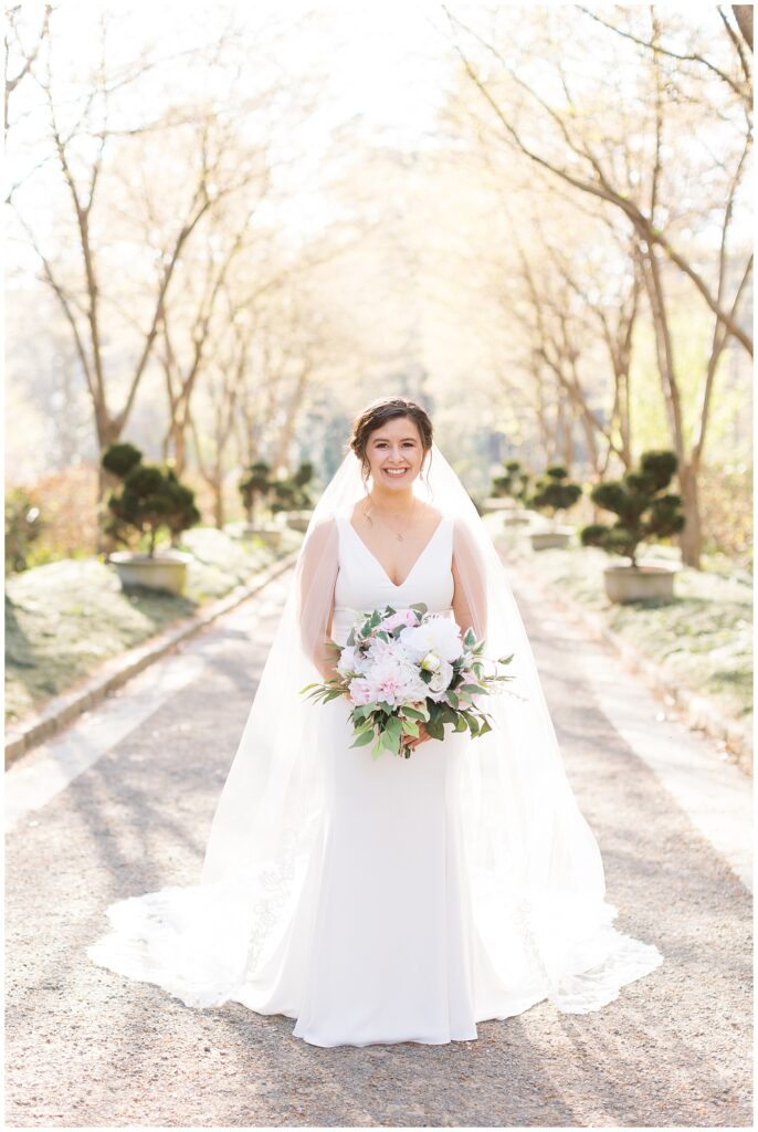 Where to take Bridal Portraits in Raleigh | Duke Gardens Bridal Portraits | NC Wedding Photographer | Sarah Hinckley Photography | Wedding Tips | Bridals