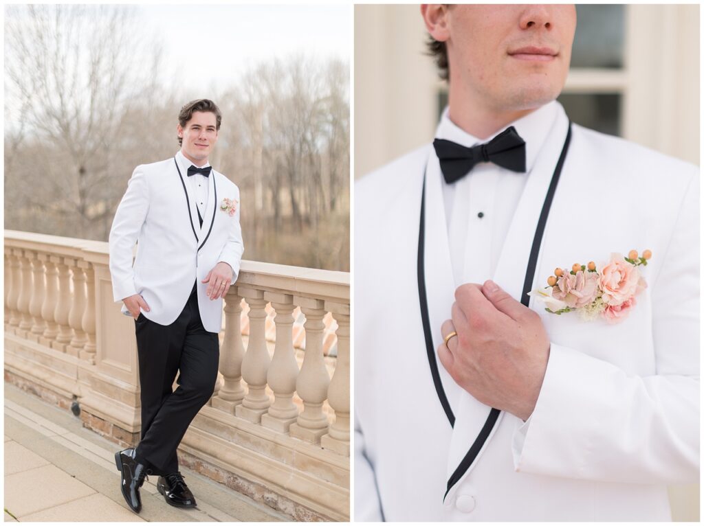 Groom Outfit Inspiration | Groom Posing Inspiration | Groom Boutonnière