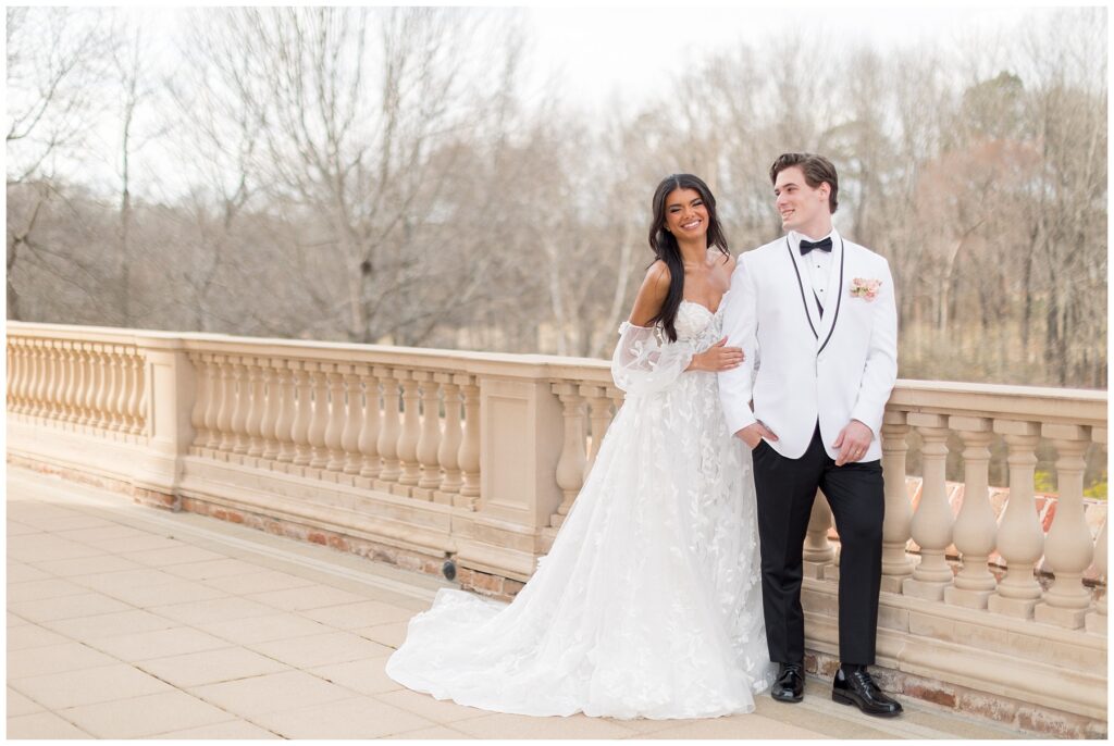 Bride and Groom Photos on Deck | Wedding Photos at Oxbow Estate