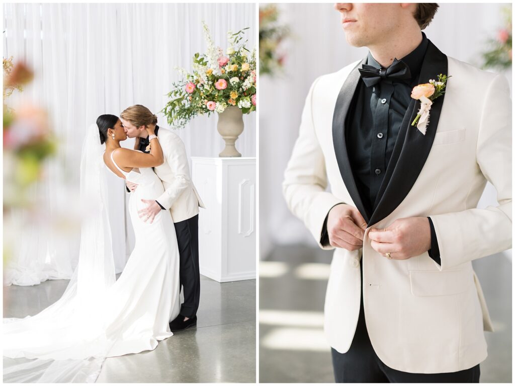Bride Groom First Kiss | Groom Outfit Inspo