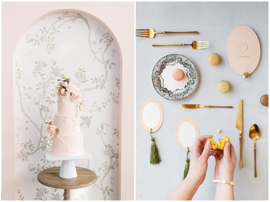 Wedding Cake Inspiration | Wedding Cake with Pink Flowers | Wedding Day Dessert