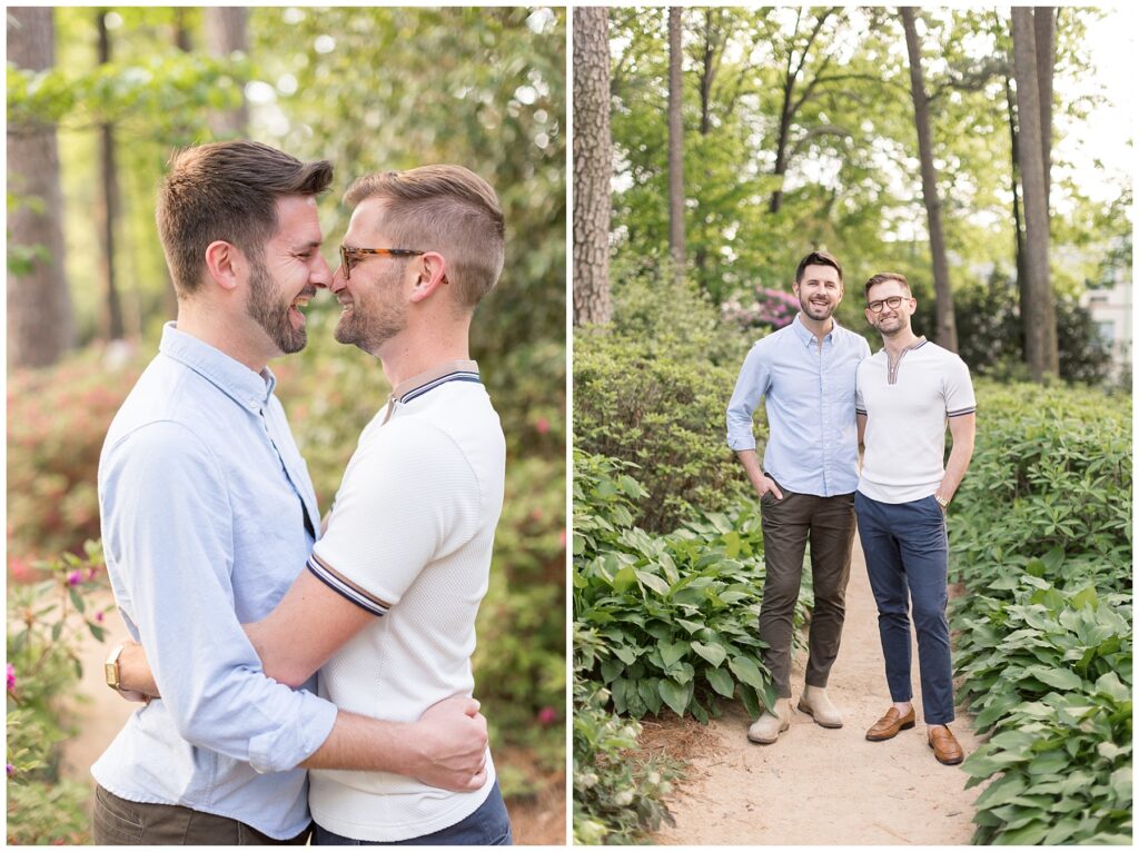 Engagement Outfit Inspiration | Engagement Photos at WRAL Gardens | Raleigh Engagement Photos