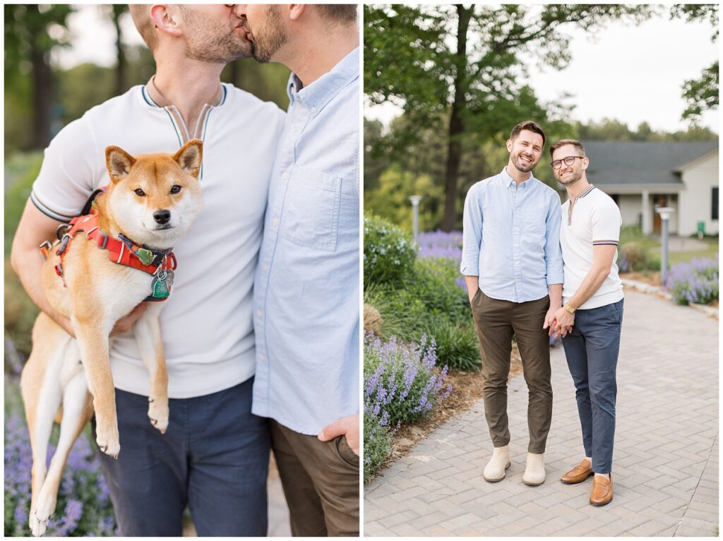 Engagement Session with Dog | Photo Ideas with a Pet | Raleigh Engagement Photos