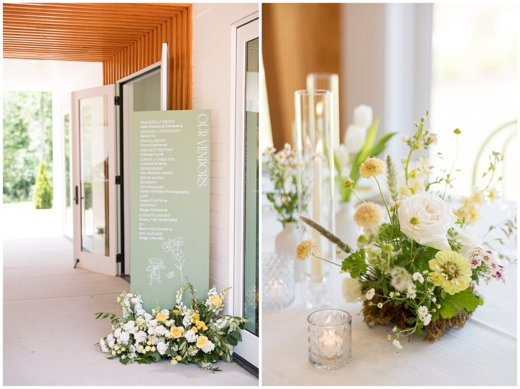 Green, Yellow, and White Wedding Color Inspo | Wedding Flowers | The Upchurch Gimlets on the Grass Open House