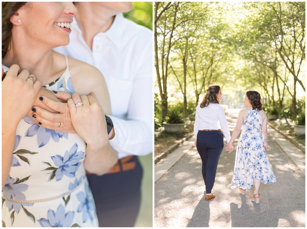 Duke Gardens Engagement | Same Sex Engagement Photos in Gardens | LGBTQ Engagement Photographer 