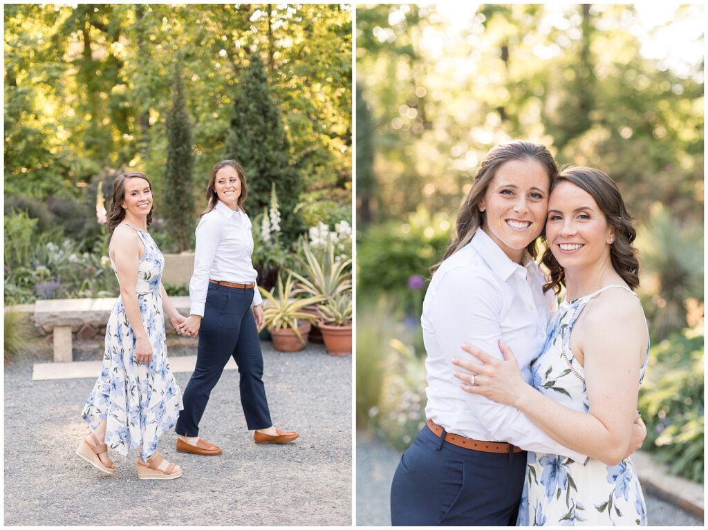 Duke Gardens Same Sex Engagement | LGBTQ Engagement Photo Ideas | Durham Engagement Photographer