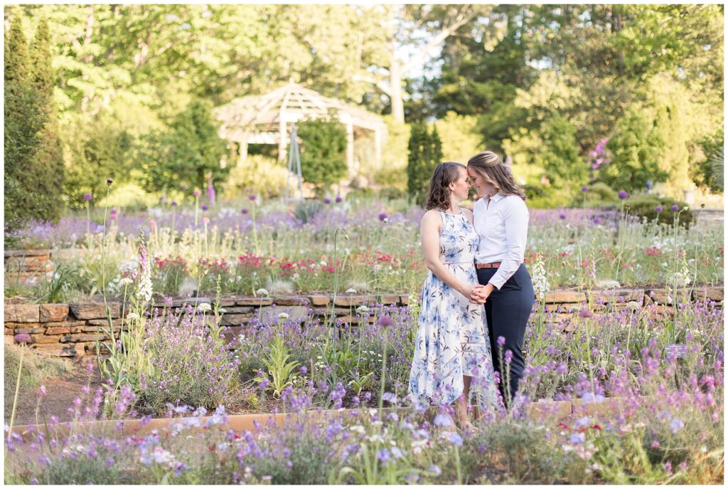 Duke Gardens Same Sex | LGBTQ Couple Photos in Garden | NC Photographer