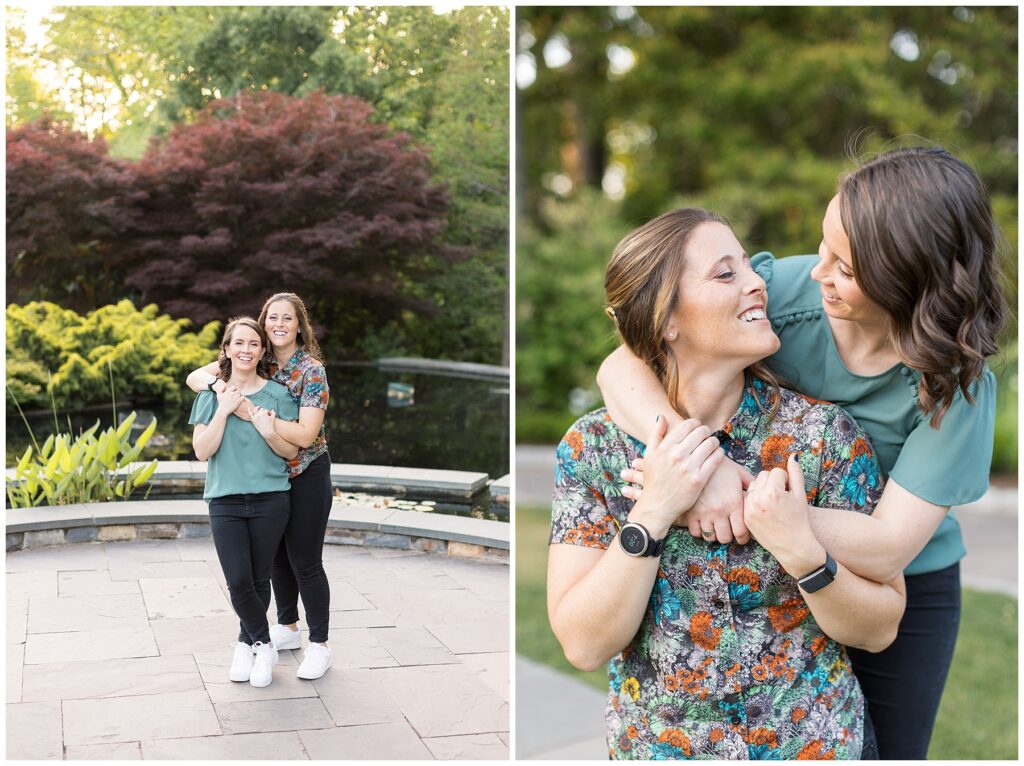 Duke Gardens LGBTQ Engagement Photo Inspiration | Same Sex Couple Photos in Garden