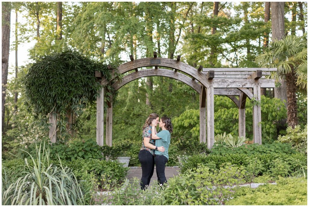 Duke Gardens LGBTQ Engagement | Same Sex Couple Photos in Garden