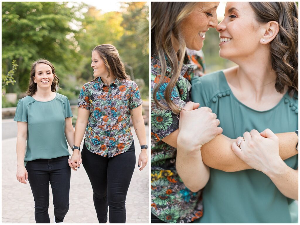 Duke Gardens LGBTQ Engagement | Same Sex Couple Photos in Garden