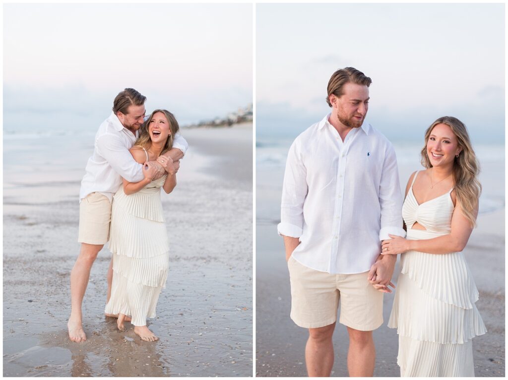 Engagement Session at Topsail Beach | Beach Engagement Photo Inspiration | NC Engagement Photographer