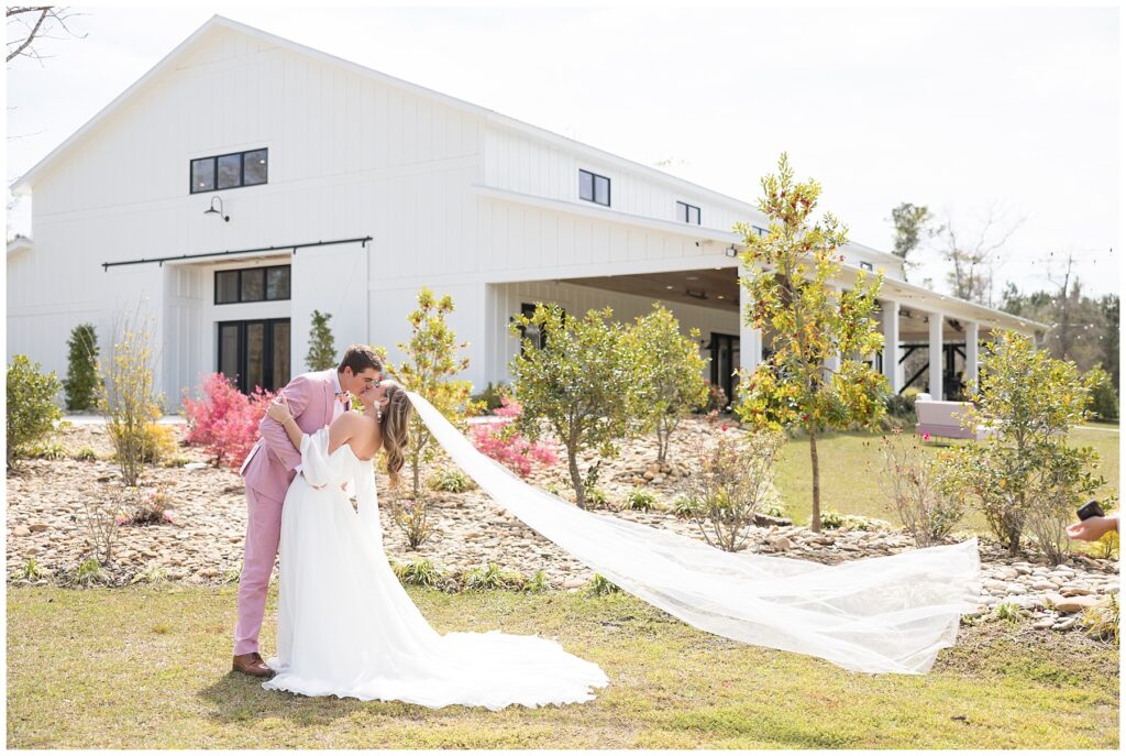 Spring Wedding Inspiration | Pink Groom Suit | White Oaks Farm | SC Wedding Photographer