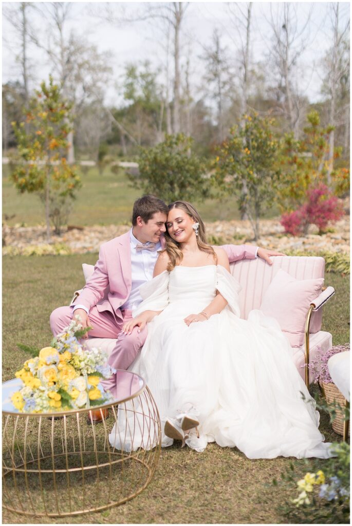 Pastel Wedding Inspiration | Yellow Wedding Flowers | White Oaks Farm Wedding