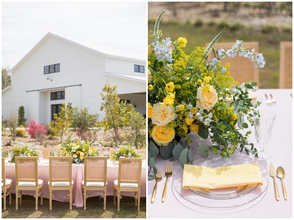 Pastel Wedding Inspo | Wedding Flowers | Wedding Table Decor | White Oaks Farm