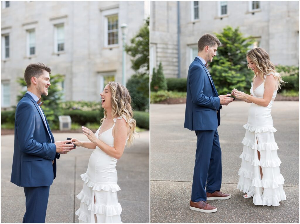 Anniversary Photo Ideas | Couples Portraits in Downtown Raleigh | Raleigh Photographer