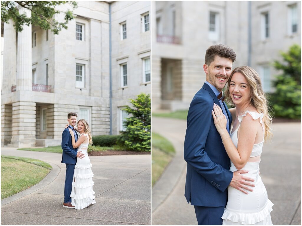 Anniversary Photos at NC Capitol Building | Couples Portraits in Downtown Raleigh | Raleigh Photographer