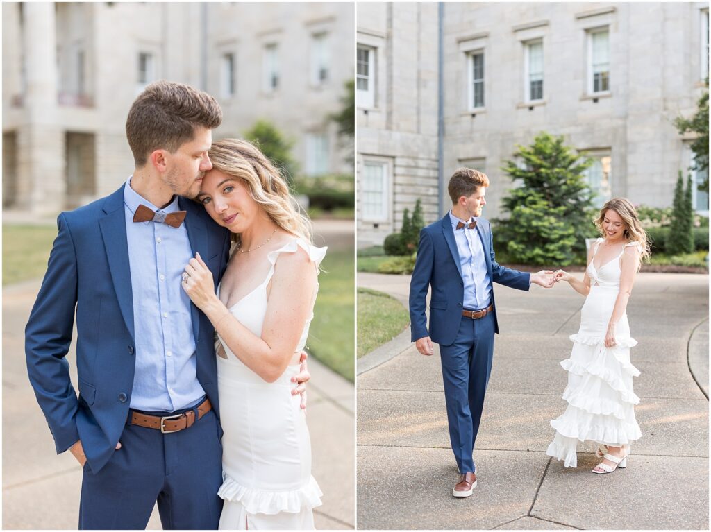 Anniversary Photo Outfit Inspiration | Couples Portraits in Downtown Raleigh | Raleigh Photographer