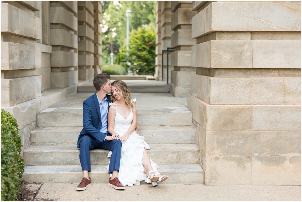 Raleigh Anniversary Photos in Downtown around the Capitol and Fayetteville Street | Raleigh Photographer | Sarah Hinckley Photography