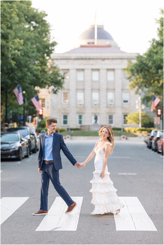 Anniversary Photos | Couples Portraits in Downtown Raleigh | Raleigh Photographer