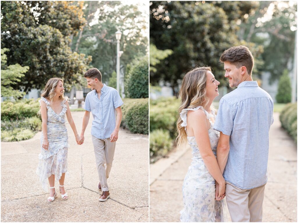 Anniversary Photos | Couple Holding Hands | Couples Portraits in Downtown Raleigh | Raleigh Photographer