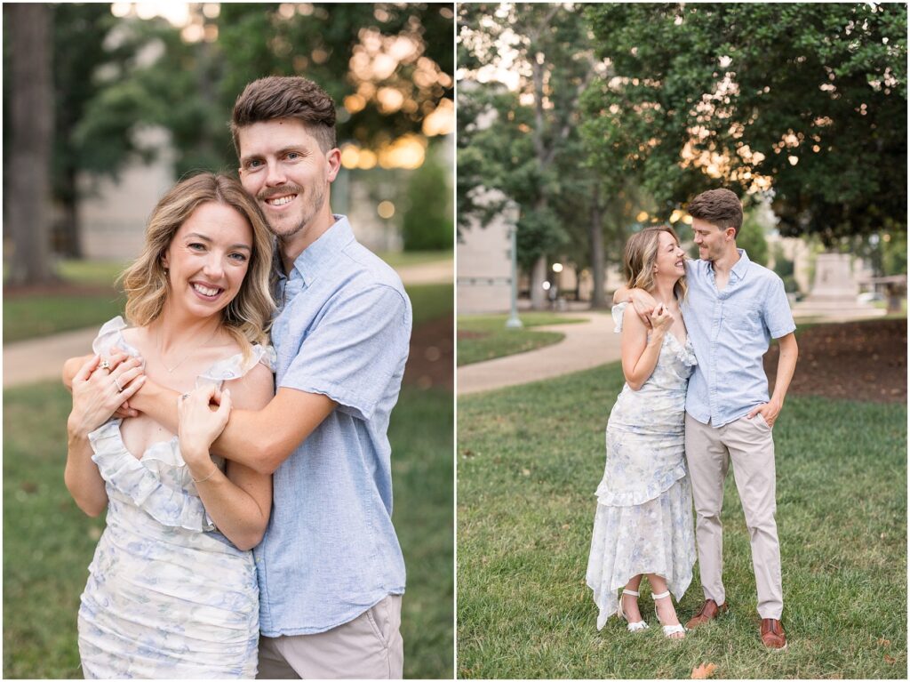 Anniversary Photo Outfit Inspiration | Couples Portraits in Downtown Raleigh | Raleigh Photographer