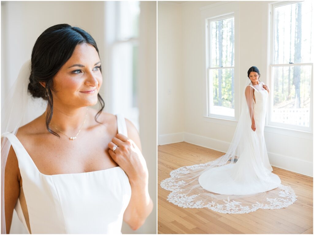 Bride Wedding Dress Inspiration | Bridal Portraits at The Upchurch | Southern Bridal | Bridal Portrait Photographer