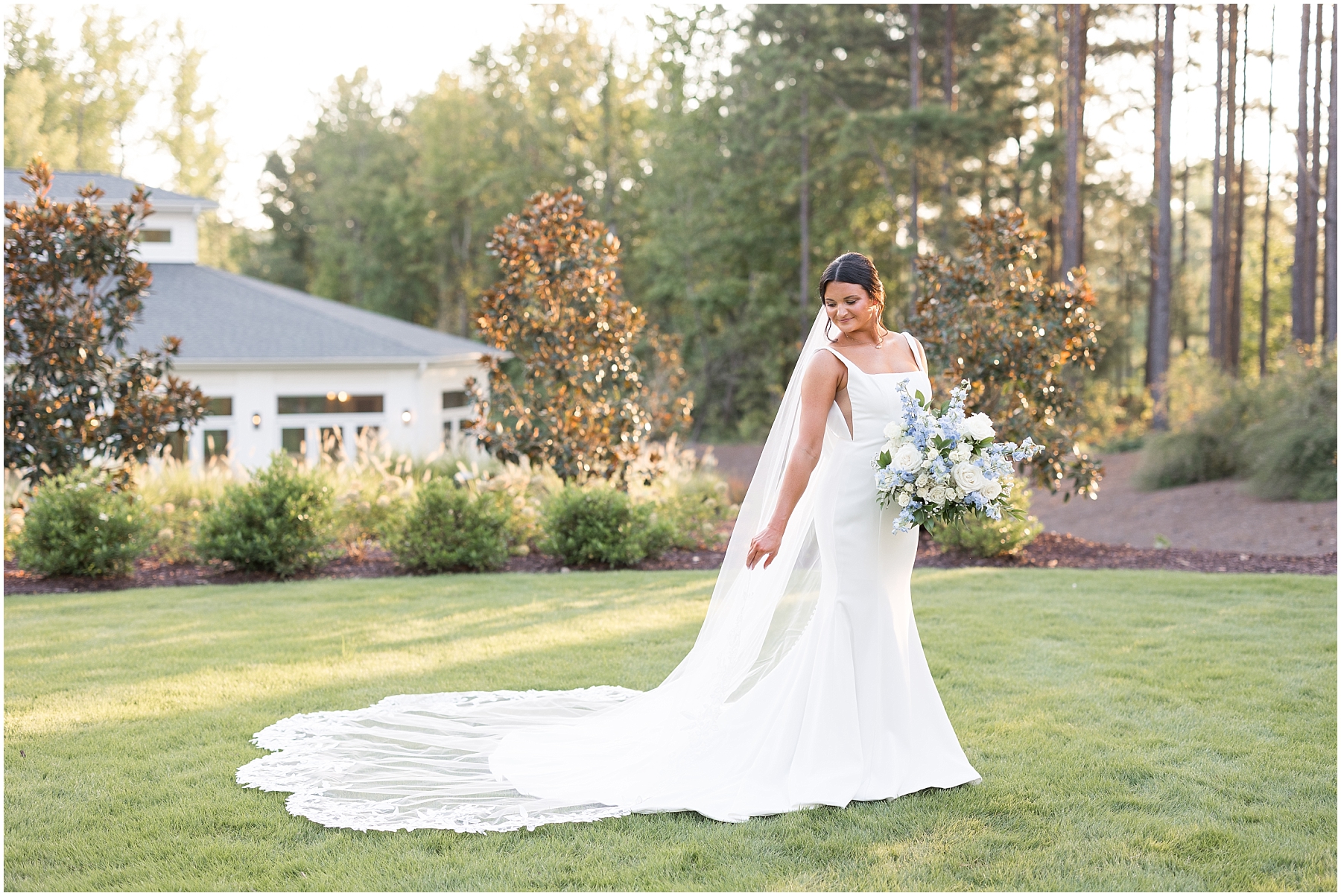 Summer Bridal Portraits at The Upchurch Cary | Raleigh Wedding Photographer | Sarah Hinckley Photography