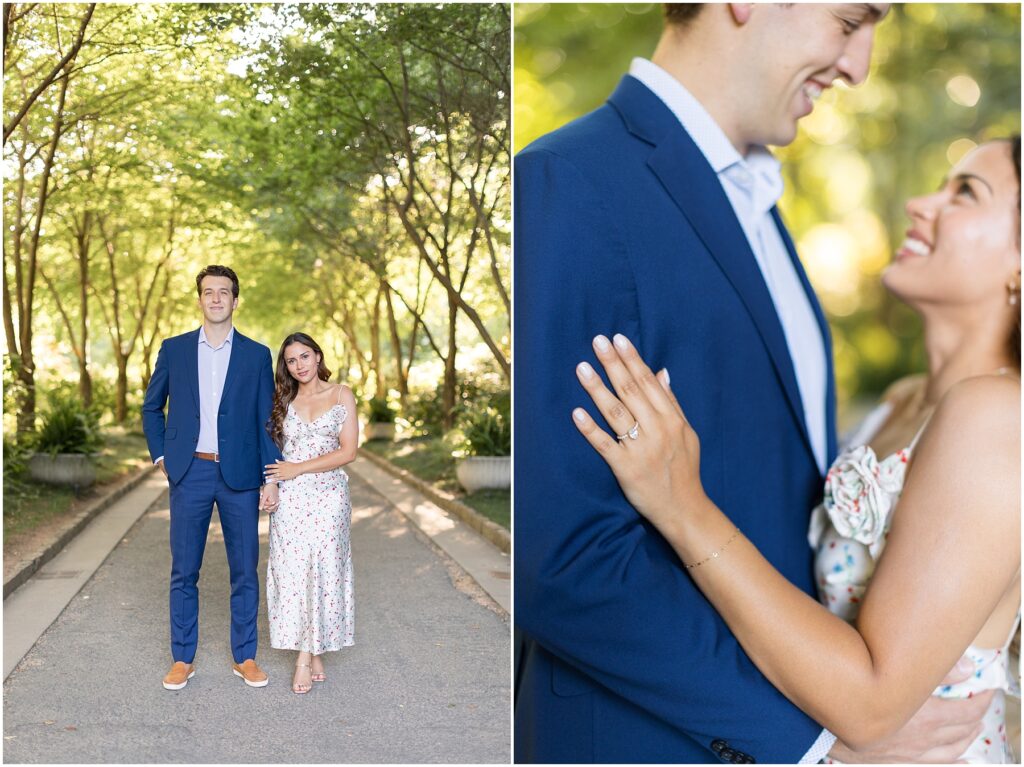Engagement at Duke Gardens | Summer Engagement Photos | Engagement Photo Inspiration | NC Engagement Photographer 