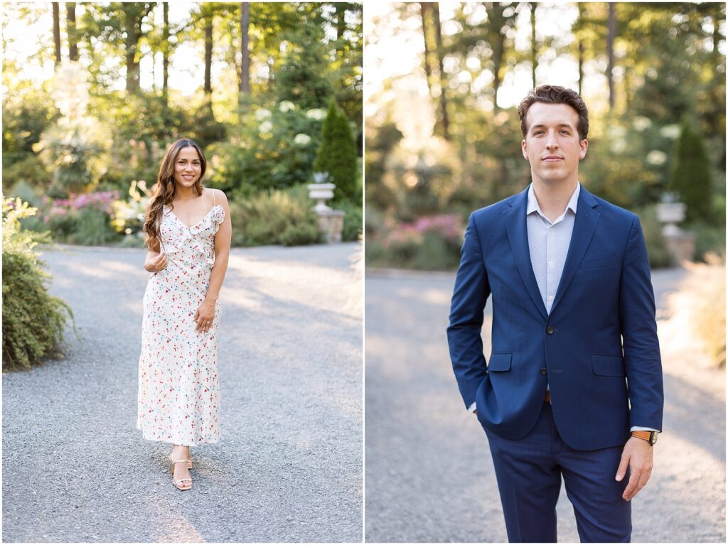Duke Gardens Engagement | Summer Engagement Photos | Engagement Outfit Inspo | Durham Engagement Photographer 