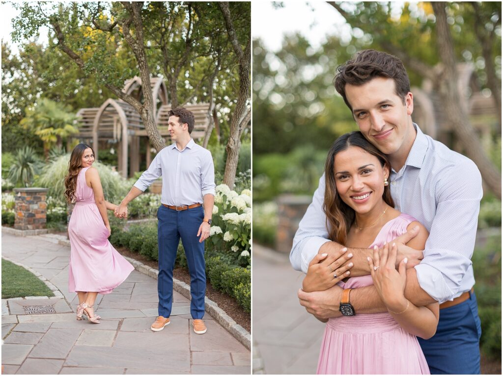 Engagement at Duke Gardens | Engagement Photo Ideas | Engagement Photo Outfit Inspiration | NC Engagement Photographer 