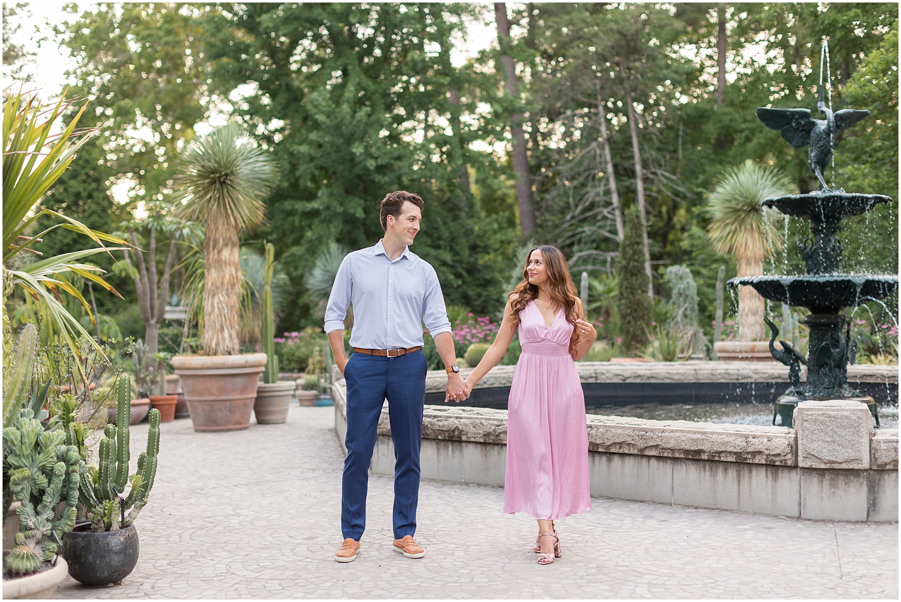 Summer Engagement Photos at Duke Gardens in Durham NC | Sarah Hinckley Photography | Raleigh Wedding Photographer