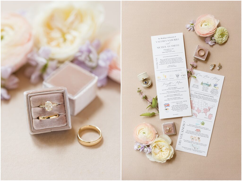 Fall Wedding Inspiration | Bride and Groom Wedding Cards | Wedding Rings Inspiration | Raleigh NC Wedding Photographer