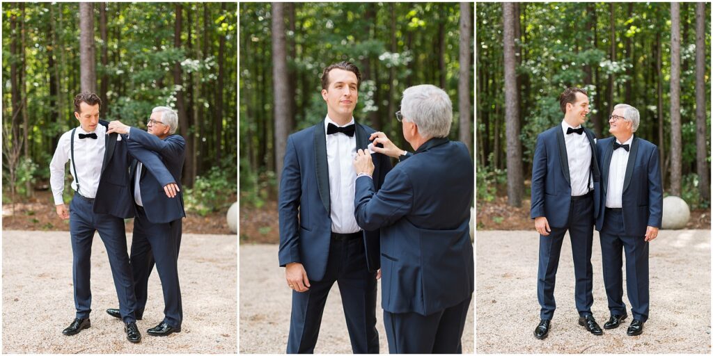 Groom Photos | Groom and Dad Photo Inspiration | Carolina Grove Wedding | Raleigh NC Wedding Photographer