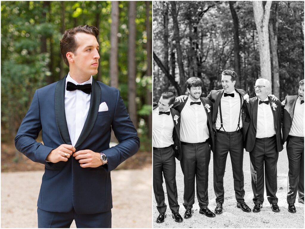Groom Photo Inspiration | Wedding Party Photo Inspiration | Groomsmen Wedding Party Photos | Wedding Party | Raleigh NC Wedding Photographer