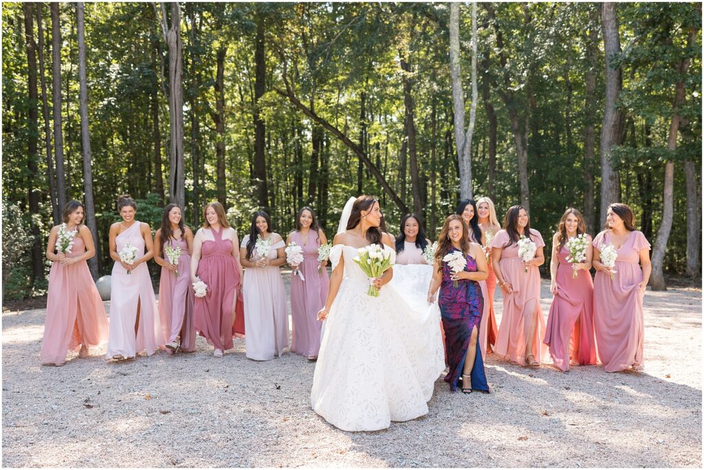 Bridal Party Photos | Bridesmaid Dress Inspiration | Bridesmaid Bouquet | Raleigh NC Wedding Photographer