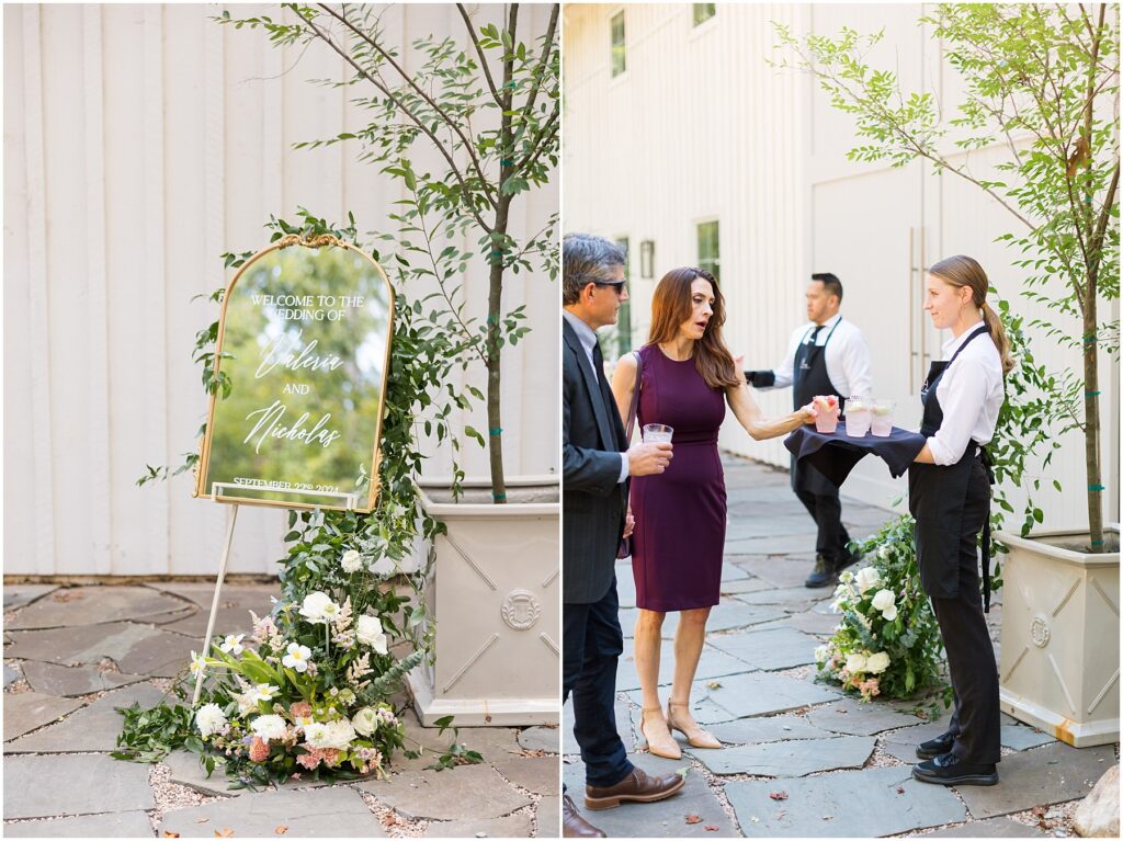 Wedding Ceremony Welcome Sign | Carolina Grove Wedding Photographer