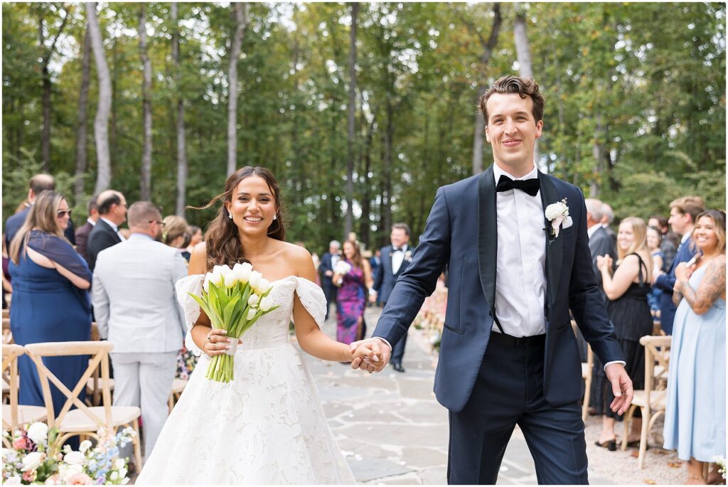 Bride and Groom Just Married Photos | Carolina Grove Wedding Photographer | Raleigh NC Wedding Photographer