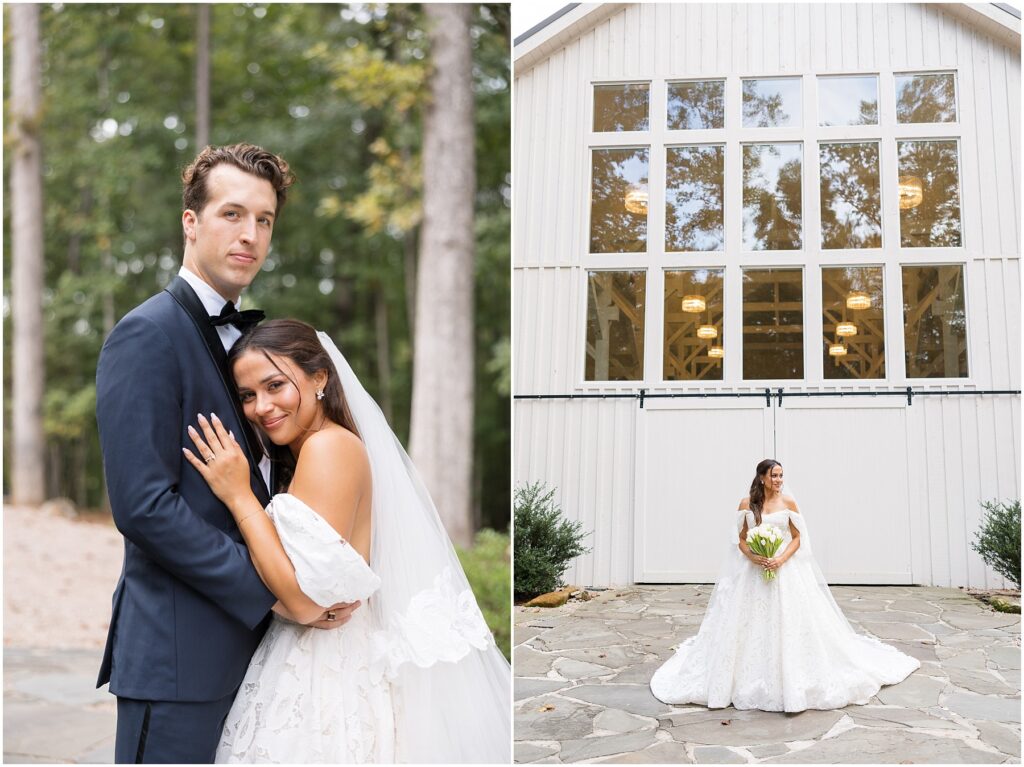 Bride and Groom Portraits | Bride Photos | Raleigh NC Wedding Photographer